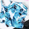 Family Matching Swimwear Summer Mother Daughter Bikini Bathing Suit Brachwear Swimwear Family Matching Mom Kids Girls Swimsuit