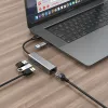 Hubs Giusa USB C Ethernet Adapter 1000Mbps Netwerkkaart USB3.0 HUB RJ45 LAN VOOR LAPTOP PC Lenovo Xiaomi Mi Box MacBook USBC Hub