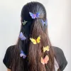 5 pezzi/pacchetto Pinsina carina per bambini femminile femminile 3D farfalla per capelli fotografici per matrimoni Accessori per capelli da sposa per capelli da sposa