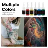 Supplies professionelle Tattoo Hine Kit 4pc High Qulity Tattoo Pistole mit Stromversorgung permanent Tattoo Tintenpigment alle für Tatto -Körperkunst