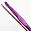 2-10 mm Novel Metall Knitting Needle Crochet Hook Colored Single Head virka ull DIY Handfarkosttröja Syverktygstillbehör