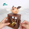 Boîte de musique Animal en bois Little Flying Pig Musical Gift For Girlfriend Boyfriend Birdud Birthday Castle in the Sky