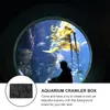 Reptilterrariumdekor Bakgrund- 3D Bakgrund Väggdekor Aquarium Artificial Stone Bakgrund för Gecko Lizard Tortoise, Tank