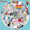 50pcs International Nurses' Day Doctor Stickers Laptop Luggage Guitar Skateboards Fridge Stationery Graffiti Stickers Decals