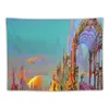 Tapestries City Skyline degli anni '70 SCIIARE VINTAGE SCIIART DECORATIVI DECORAZIONI MURALI DELL'ASCELLA