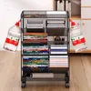 Children's Bookcases Floor Shelves Desk Side Simple Children's Movable Wheeled Book Storage Bookshelves Children's Furniture