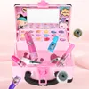 Barn makeup kosmetika Spela Box Makeup Girl Toy Play Set Lipstick Eye Safety Nontoxic Toys Kit For Girl