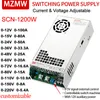 MZMW SCN-1200 Schaltnetzversorgung 1200W Einstellbarer Spannungsstrom DC 15V/24 V/36 V/48 V/72 V/110 V AC 180-240 VAC SMPS für Motor