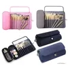 Storage Boxes Makeup Bag Cosmetic Brush Travel Organiser Handbag With 12 Holders