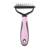 Dogs Cats Shedding Hair Grooming Comb Safety Manual Undercoat Rake Brush Cats Hair Comb Pet Deshedding Dematting Tool