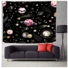 Planet Wall Tapestry Huile Paint