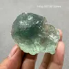 100% d'échantillon de minerai de minerai de pierre brute de fluorite bleu bleu 100% vert naturel