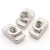 20-50PCSM3 M4 M5 M6 M8 SLOT T-NUT SLIDING T NUTハンマードロップEU 20 30 40 45Seriesアルミニウムプロファイル