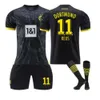 2324 Dortmund Ana Sayfa 11 Royce Soccer 9 Alai 22 Bellingham Kids Jersey Seti