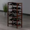 NOUVEAU RAGUE DE VIN DE VINS SILVI WOOD SILVI, armoire à vin à vin finale de finition en noyer