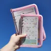 A5 Zip Binder pour manches 1P 2P 4P Photo Album de liant Notebook Diy Photocard Binder Organizer Book Book Book School Stationery