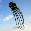 9 km 13 color Big Octopus Kite 8m Large a Kite morbido a sfondabile morbido 30D tessuto in poliestere a ripieno con sacca