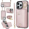 Étui iPhone de concepteur Case de téléphone Crossbody Bandon Portefeuille Portefeuille Card de protection en cuir Card de protection en cuir Convient pour Apple 15 Pro Max Apple 14 iPhone 13 Apple 12 iPhone X