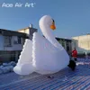 8mH (26ft) with blower Giant Beautiful Inflatable White Swan Animal for Event Decoration Advertising