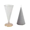 Rack Conical Candle Acrylic Mold DIY Triangle Soap Resin Plaster Mould Chocolate Ice Cube Making Set Home Party Cake Decor Gifts