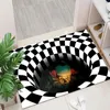 Tappeti tappeti 3D in cristallo tridimensionale tappetino non slip per camera da letto e soggiorno