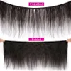 Cheveux brésiliens brésiliens bundles noirs naturels 34 pièces 100% remy 240401
