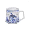 Tagne Shunhong Sterling Silver TEA TEA TAGE MAGO LINER INTERNO Office dorato filtro personale di grande capacità con copertura