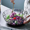 Salada Bowls Salad Bowl Eco-amigável de grande capacidade para lanche de plástico servindo para casa