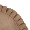 Table Mats Rustic Farmhouse Burlap Round Placemats Set Of 20 Size In 15 Inches Diameter