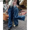 Женские джинсы Американская ретро-ретро-высокие талию, джинсовые брюки, женщины, летние шикарные шикарные шикарные ноги с твердым цветом, уличный.