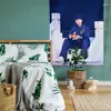 Tapisseries zhang zhehan fond de coton mural suspendu dortoir décor de chambre de chevet tapisserie po couvre-souvenirs environnants