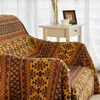 Carpets Ethnic Style Yellow Sofa Towel Blanket Geometric Pattern Carpet For Living Room Bedroom Rug Bedspread Dust Cover Tapestry