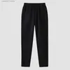 Damesbroek capris dames wol beklede sportbroek brede rechte been broek bodem joggingbroek hoge taille yogabroek met zakken c240411