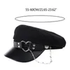 BERETS LOLITA-GIRL HACK HACK HAT FACT FASHY Y2K Steampunk Ottagonale per adolescenti ragazze Accessori per abbigliamento da donna