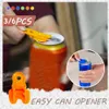 Easy Can Opener Plastic Tab Can Openers för Pop Beer Coke Soda Drink Protector Anti Bug Fly Beverage Protects Random Color