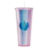 Water Bottles Cute Cup With Straw 24oz Insulated Double Wall Cold Lid And Movie Surrounding Accompanying Diamond Mug