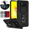 Pour Xiaomi POCO X3 Pro Case Armour Car Habillement Magnétique Coix de téléphone pour POCO X3 NFC X 3 Pro X3Pro Slide Camera Protect Cover Back
