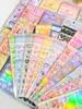 Skysonic 5PCS / 7pcs Series complètes Series Stickers décor Kawaii Heart Kpop Idol Card Album Scrapbooking Corée de papeterie