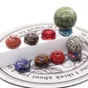 25 mm kiseldioxid mögel harts utformad stativ kluster globe sfär ägg prov display bashållare för kristall boll hem dekoration