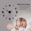 Horloges murales 1pc 40cm Black Star Mute Mute DIY Clock pour le salon CHAMBRE BURIS MOURNAL MAIS