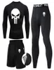 Compressione MMA RashGuard Men S jiu jitsu maglietta pantaloni muay thai cortometraggi csh guard cranio palestra uomo bjj boxe 3pcs set abbigliamento 226037819