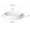 Plates Pure White Creative Ceramic Thick Soup Plate Dessert Snack Sushi Restaurant Molecular Cuisine Specialty Tableware