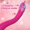 Outros itens de beleza da saúde Toys de vibrador longo para mulheres poderosas clitóris de varinhas mágicas e estimulador de gotes femininos de masturbação feminina bens adultos l49