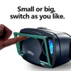 3D VR Smart Glasses Headset Virtual Reality Hjälm Smartphone Helskärmsvision Vinvinkellins med Controller -headset 7 tum 240410
