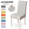 Stuhlabdeckungen Jacquard Seat Massives Wohnzimmer Abdeckung elastischer Möbelschutz für Hochzeits Küchen Bankett Büro Home