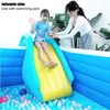 Kinderen opblaasbare glijbaan bovengronds zwembadglijbaan Zwemwater spelen speelgoed Summer Outdoor Waterpark Pool Waterglaasjes