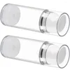 Garrafas de armazenamento 2 PCs Recipientes de plástico transparentes Squeeze Loção Bomba de garrafa Cremes de viagem Dispensador Air Sub Cosmetics