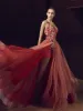 Tony Chaaya Elegant Prom Dresses 2024 A-Line Evening Gowns Side Split Plus Size Cocktail Special Endan Dress