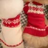 Hundkläder Fashion Christmas Clothes Sweater Pet Knitwear Poodle Warm Winter Valp bekväm pullover