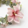 Headpieces Simulation Flower Garland Sentie Fabric Hair Band Bohemian Style Bride Pography Accessories Wholesale